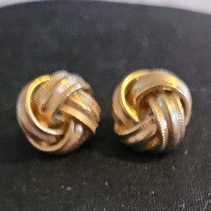 Gold Plated Twist Earrings